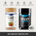 Boost Your Health with Snap Supplements - Prostate Health & Brain Food Bundle for Optimal Cognitive and Prostate Support