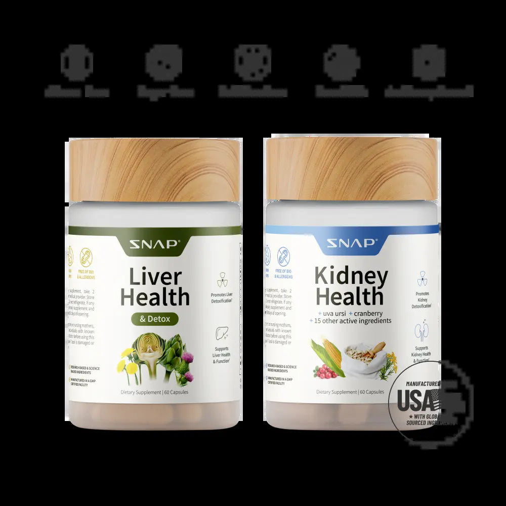 Revitalize Your Health with the Ultimate Liver & Kidney Support Bundle from Snap Supplements