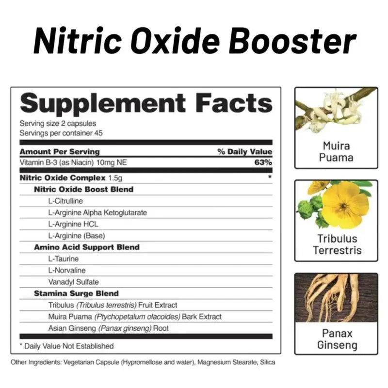 Boost Your Performance with Snap Supplements - Nitric Oxide Beets + Booster 60Ct Bundle - Natural Energy & Recovery Formula