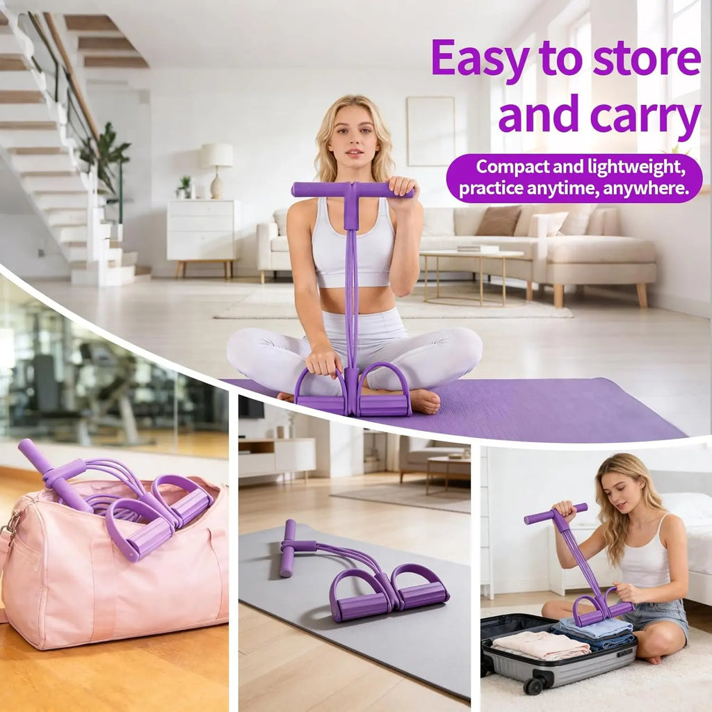 Elevate Your Home Workouts with the Fitness Resistance Bands Foot Ankle Puller Trainer - Perfect for Strength and Body Shaping