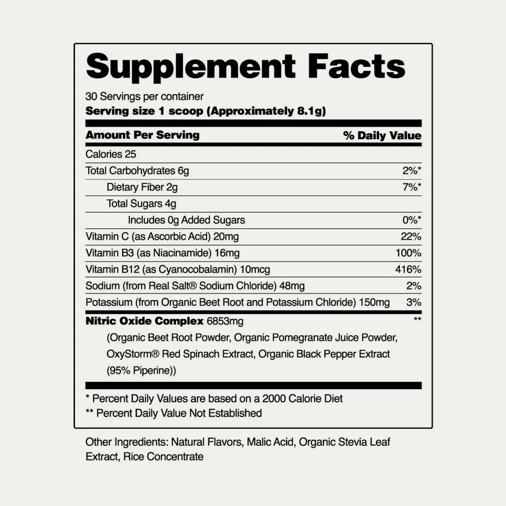 Elevate Your Heart Health with Snap Supplements Nitric Oxide Beet Root Powder and Heart Beets Powder - Delicious Mixed Berry Flavor