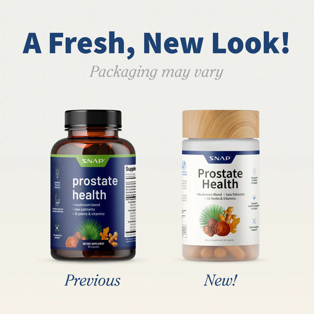 Boost Your Health with Snap Supplements - Prostate Health & Brain Food Bundle for Optimal Cognitive and Prostate Support