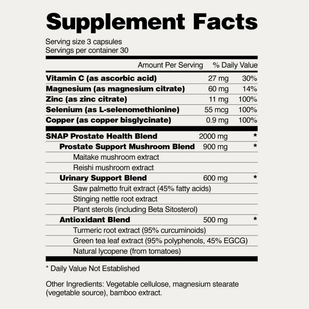 Boost Your Health with Snap Supplements - Prostate Health & Brain Food Bundle for Optimal Cognitive and Prostate Support