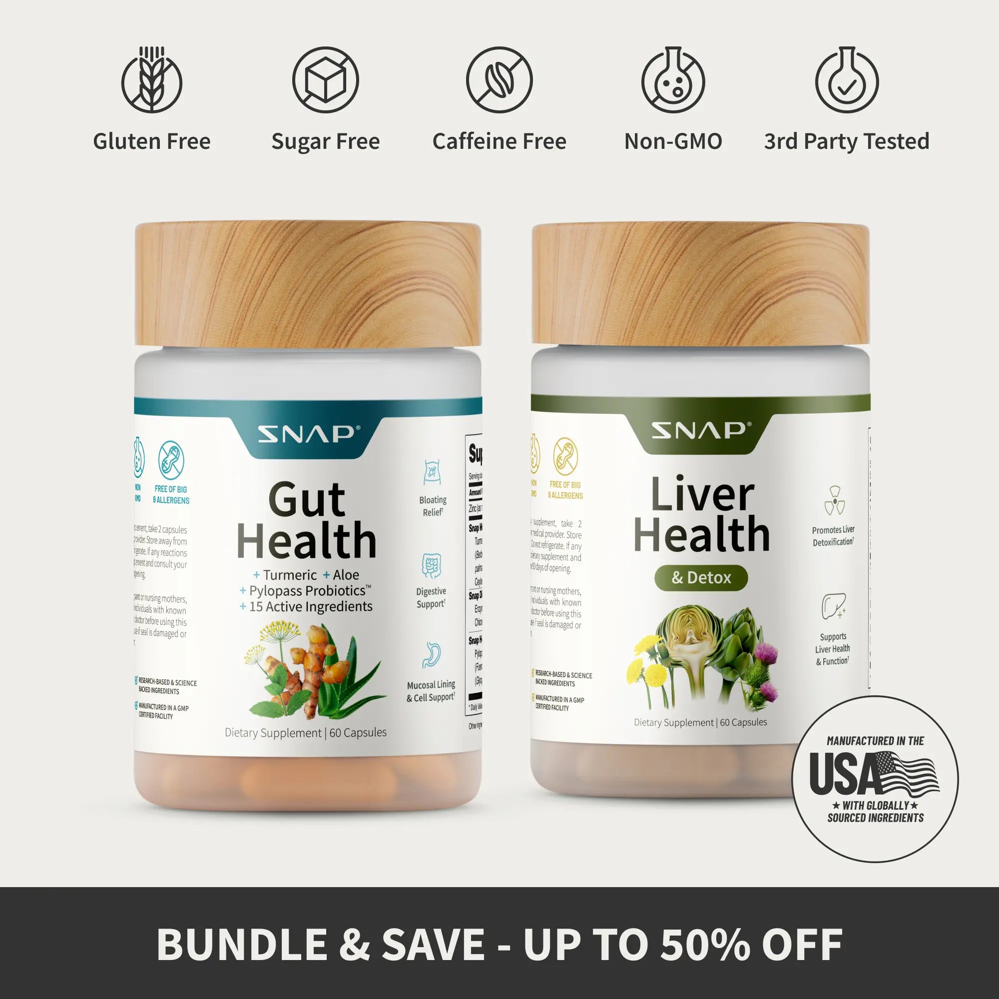 Revitalize Your Health with the Snap Supplements Liver Health & Gut Health Bundle