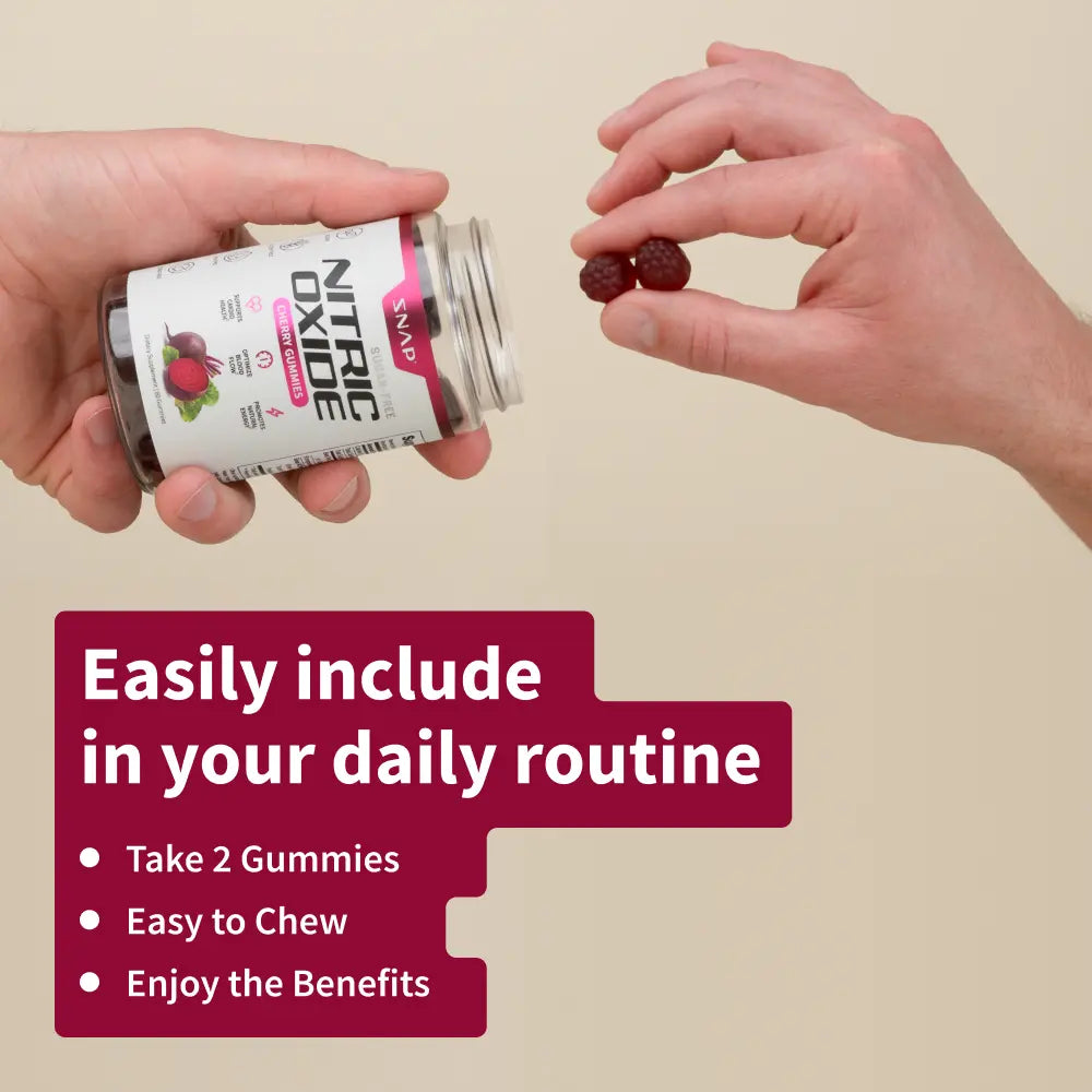 Snap Supplements - Nitric Oxide Gummies Bundle - Cherry + Peach Flavor