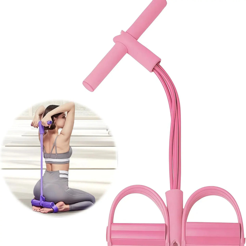 Elevate Your Home Workouts with the Fitness Resistance Bands Foot Ankle Puller Trainer - Perfect for Strength and Body Shaping