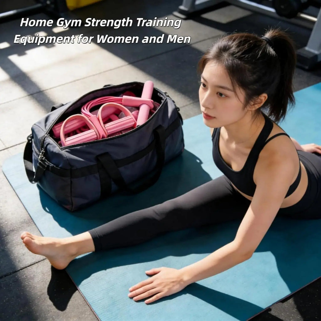 Elevate Your Home Workouts with the Fitness Resistance Bands Foot Ankle Puller Trainer - Perfect for Strength and Body Shaping