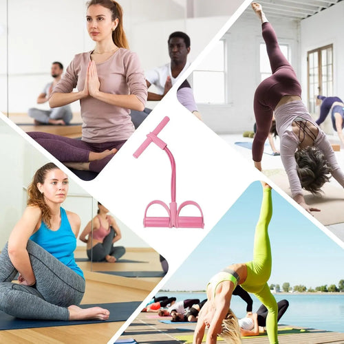 Elevate Your Home Workouts with the Fitness Resistance Bands Foot Ankle Puller Trainer - Perfect for Strength and Body Shaping